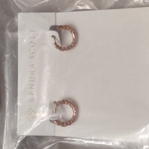 Kendra Scott Rose Gold Huggie Earrings